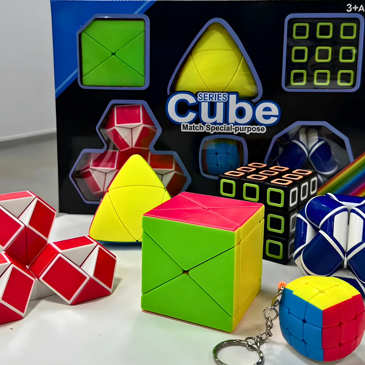 Kit Serie 6 Cubo Mágico Profissional Brinquedo