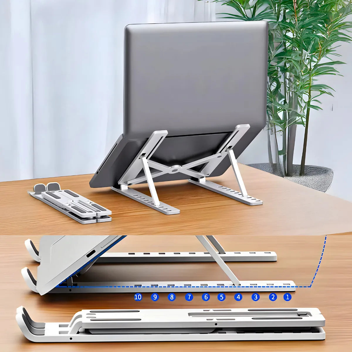 Suporte Dobrável e Ajustável para Notebook