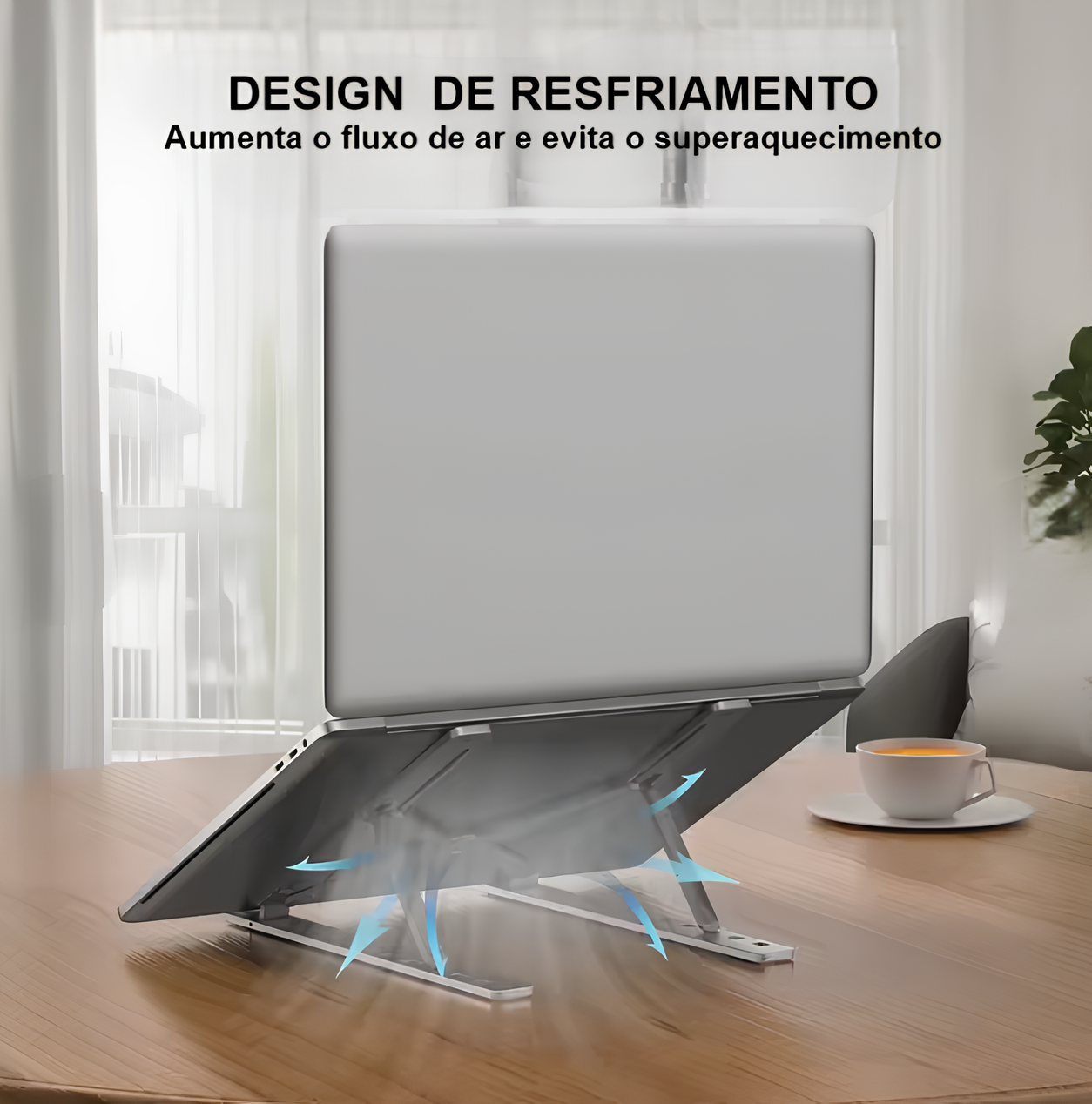 Suporte Dobrável e Ajustável para Notebook